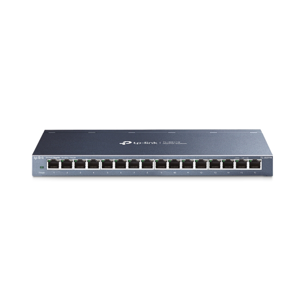 Switch Gigabit no administrable de 16 puertos 10/100/1000 Mbps para escritorio - SILYMX