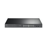 Switch TP-Link Jetstream De 16 Puertos 10/100/1000Mbps Y Poe Af/At, 2 Puertos Sfp Hasta 192W - SILYMX