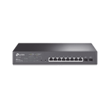 Switch PoE JetStream SDN Administrable 8 puertos 10/100/1000 Mbps + 2 puertos SFP, 8 puertos PoE, 150W, administración centralizada OMADA SDN - SILYMX