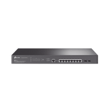 Switch PoE+ JetStream SDN Administrable 8 puertos 100/1000/2500 Mbps + 2 puertos SFP+, 8 puertos PoE+, 240W, administración centralizada OMADA SDN, ideal para Wi-Fi 6 - SILYMX