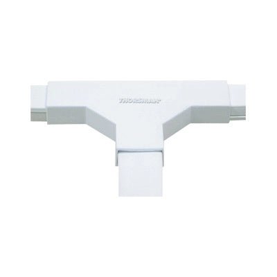 Sección en "T" color blanco de PVC auto extinguible, para canaletas TMK1020, TMK1020SD, TMK1020CD (5140-02001) - SILYMX
