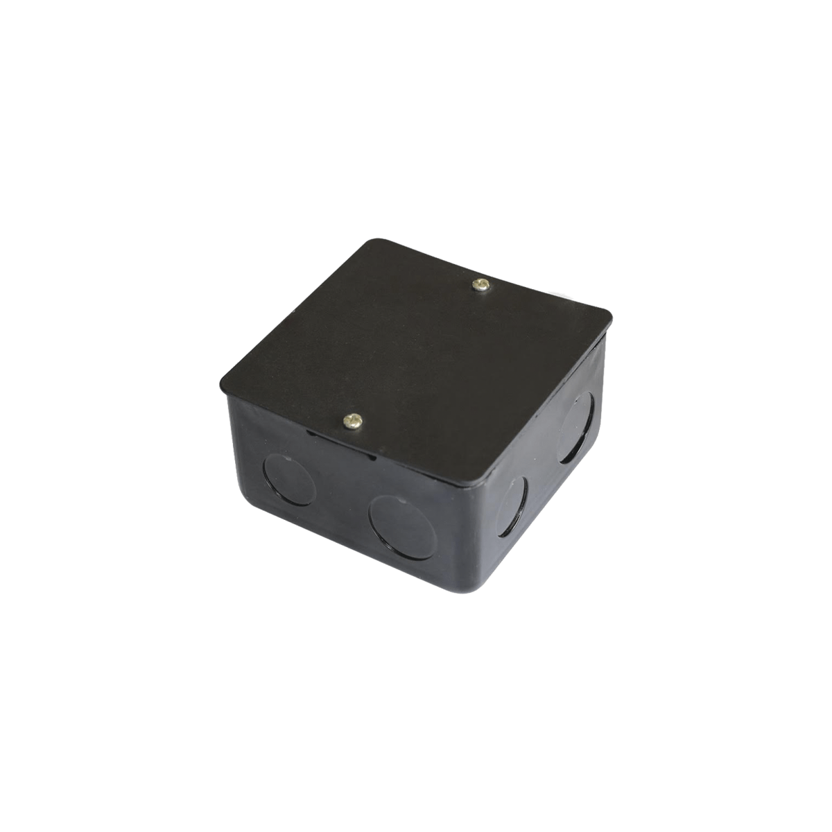Caja de registro de acero galvanizado, 10x10 cm, Color Negro (11000-00000) - SILYMX