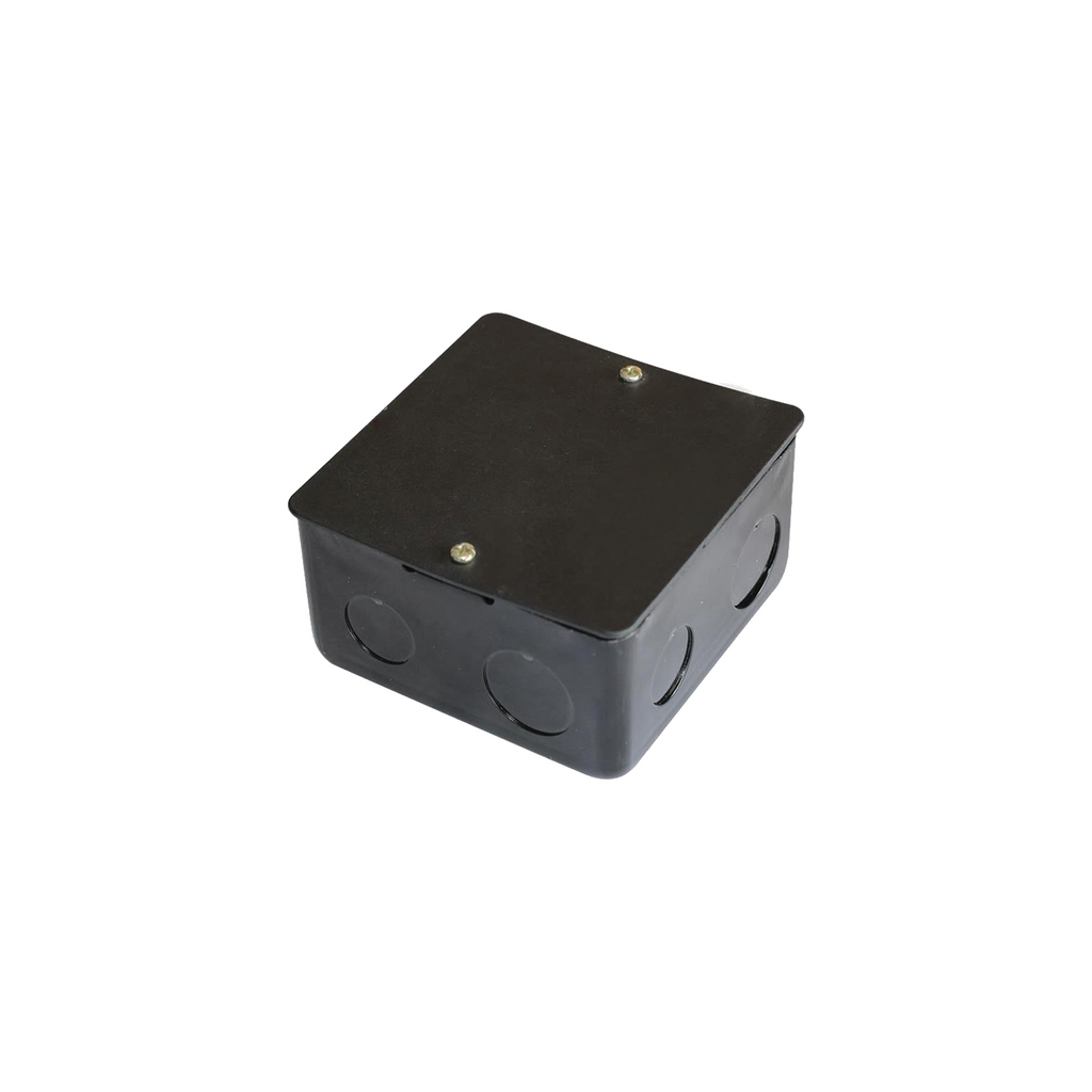 Caja de registro de acero galvanizado, 10x10 cm, Color Negro (11000-00000) - SILYMX