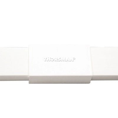 Pieza de unión color blanco de PVC auto extinguible, para canaleta TMK1720 (5280-02001) - SILYMX