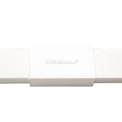 Pieza de unión color blanco de PVC auto extinguible, para canaleta TMK1720 (5280-02001)
