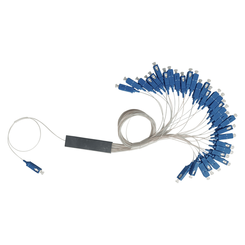 Splitter (Divisor Óptico) tipo PLC, 1x32, conectores SC/UPC - SILYMX