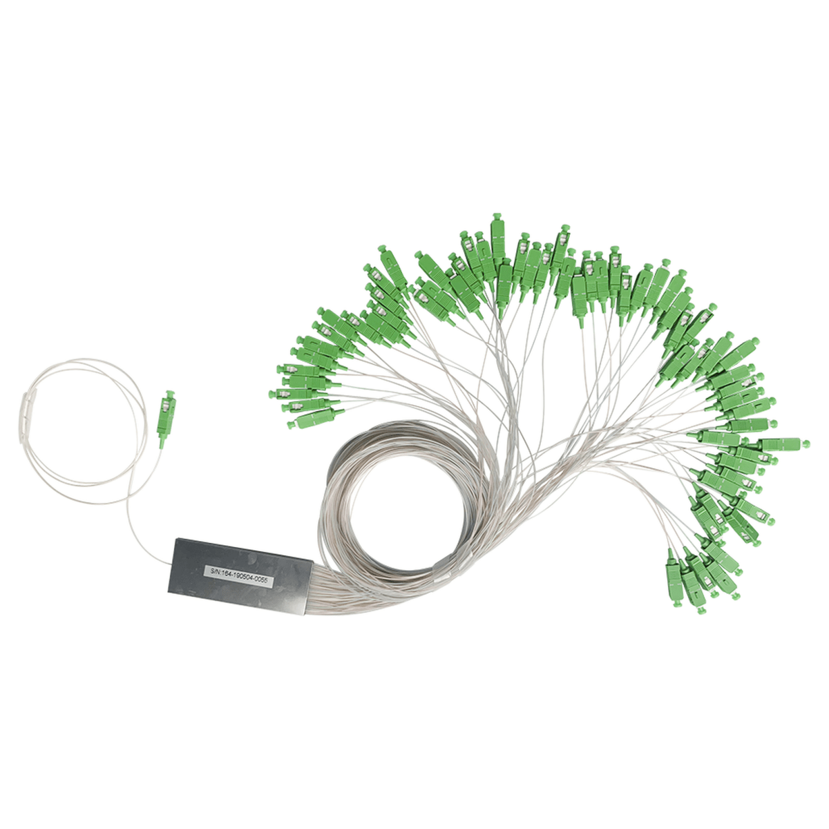 Splitter (Divisor Óptico) tipo PLC, 1x64, conectores SC/APC - SILYMX