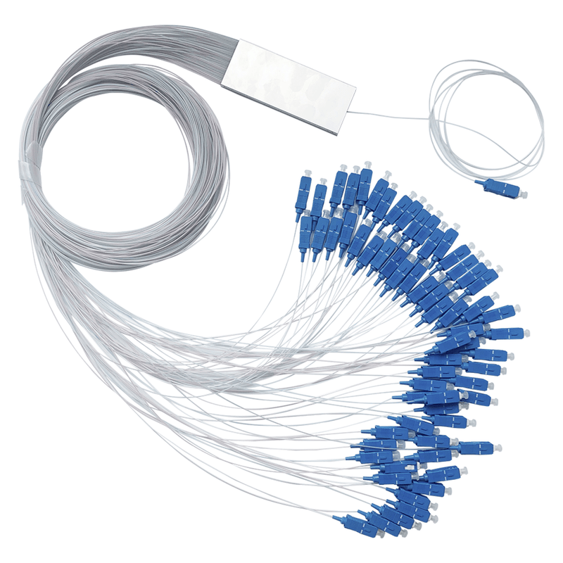 Splitter (Divisor Óptico) tipo PLC, 1x64, conectores SC/UPC - SILYMX