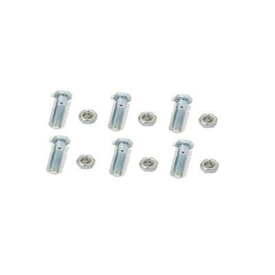 Paquete de 6 tornillos con tuercas de acero inoxidable 1/4 x 1 1/4”. - SILYMX