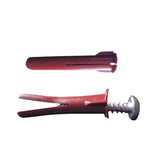 Paquete de 10 taquetes rojos 1 1/2" y 10 tornillos 10mm x 1 1/2" (1103-05002) - SILYMX