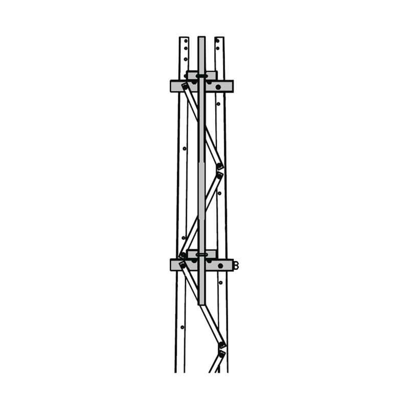 Mástil 2-3/8" x 1.8 m para Montaje en Cara de Torre Super Titan Secciones 1 a 3. - SILYMX
