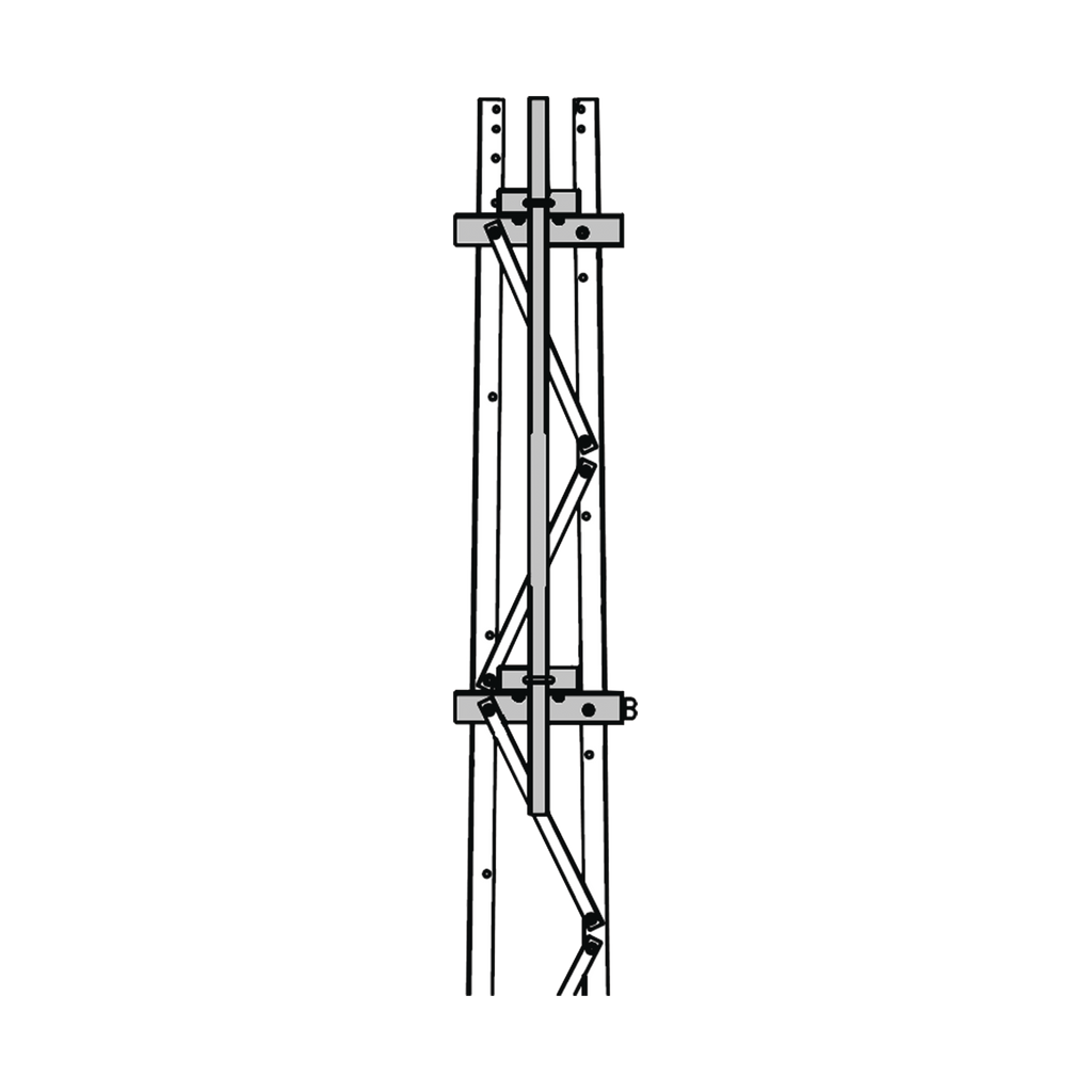 Mástil 2-3/8" x 1.8 m para Montaje en Cara de Torre Super Titan Secciones 1 a 3. - SILYMX