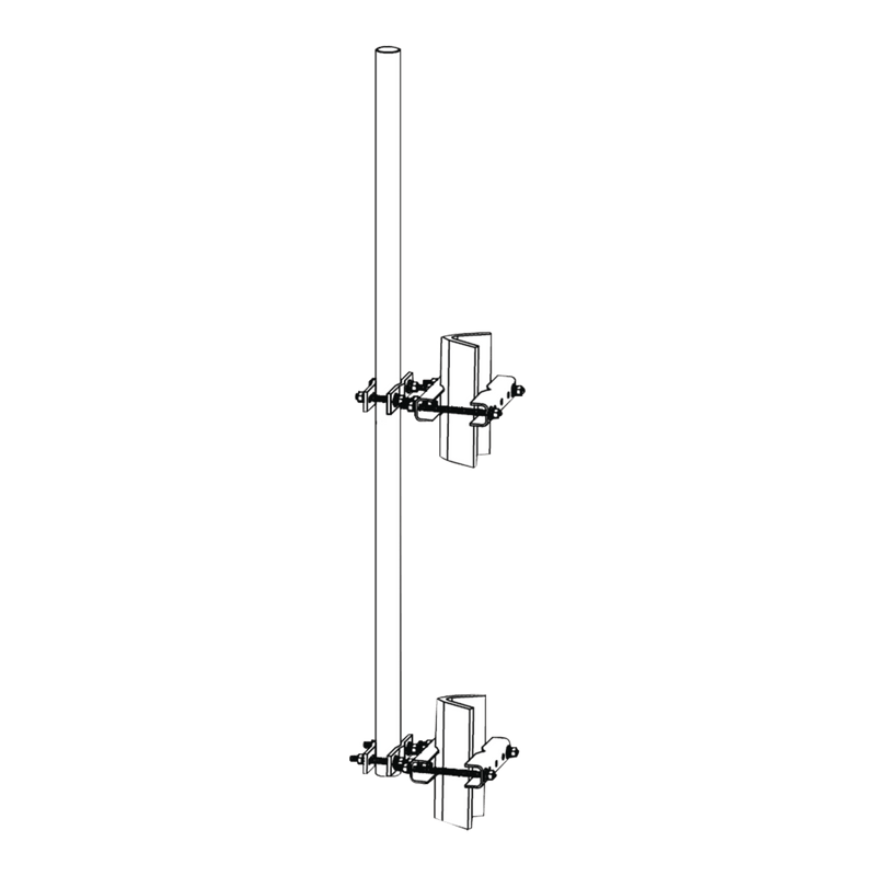 Montaje lateral con Mástil de 1.9" diam. x 6' (1.8m) longitud. - SILYMX