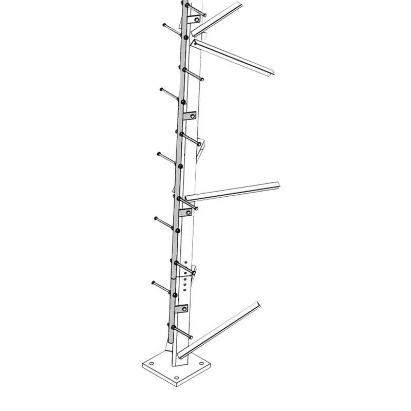 Escalera de 3 m Tipo Perno con Sección Soldada para Torres SUPER TITAN Secciones 13 a 21. - SILYMX