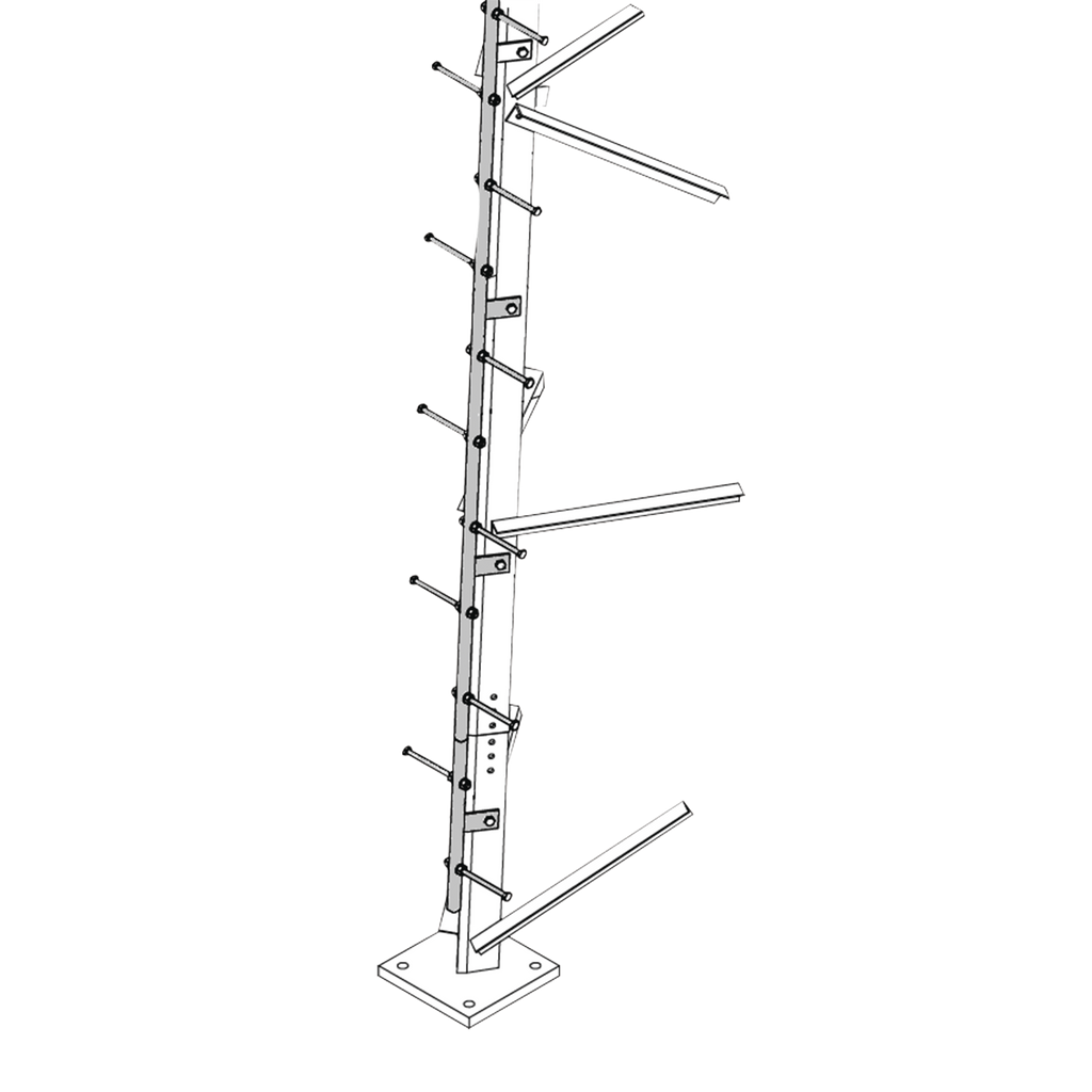 Escalera de 3 m Tipo Perno con Sección Soldada para Torres SUPER TITAN Secciones 13 a 21. - SILYMX