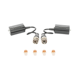 Kit de Transceptores (Baluns) para EXTERIOR TurboHD Hasta 4K HD-TVI / HD-CVI / AHD / CVBS / COAXITRON / AUDIO POR COAXITRON / Menu OSD / CONECTORES 100% COBRE / Con Cable RF Blindado. Distancia de hasta 200 m en 4K. Calidad PREMIUM - SILYMX