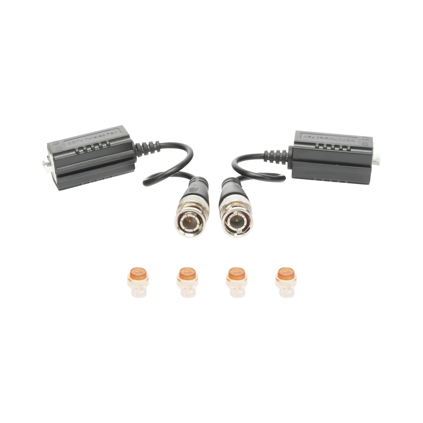 Kit de Transceptores (Baluns) para EXTERIOR TurboHD Hasta 4K HD-TVI / HD-CVI / AHD / CVBS / COAXITRON / AUDIO POR COAXITRON / Menu OSD / CONECTORES 100% COBRE / Con Cable RF Blindado. Distancia de hasta 200 m en 4K. Calidad PREMIUM - SILYMX