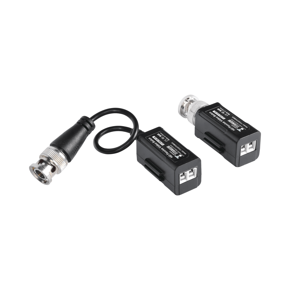 Kit de Transceptores (Baluns) Hasta 200m en 4K TurboHD HD-TVI HD-CVI AHD CVBS COAXITRON AUDIO POR COAXITRON Menu OSD Cable RF Blindado Calidad PREMIUM - SILYMX