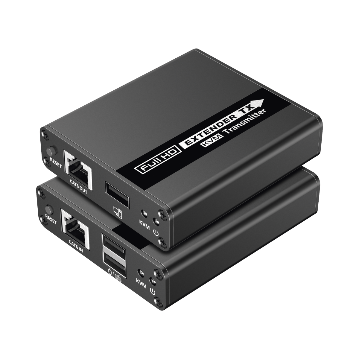 Kit extensor KVM HDMI y USB hasta 70 metros 1080P 60 Hz Cat 6 Uso 24/7 Salida de audio Transmite el Video y Controla tu DVR vía USB a distancia TT223KVM - SILYMX