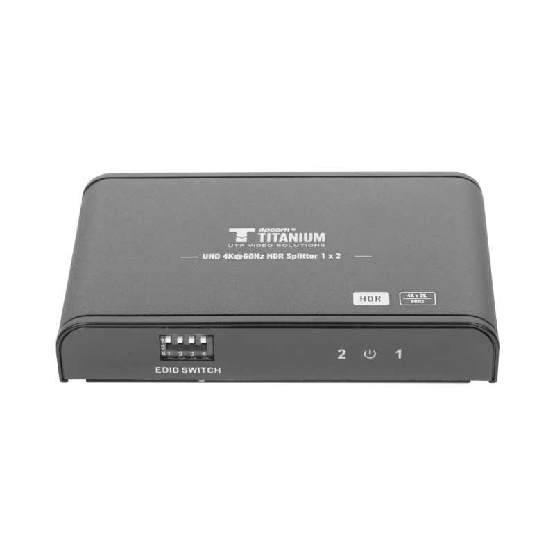 Divisor (Splitter) HDMI 4K de 1 Entrada a 2 Salidas (Simultaneas) / Soporta 4K×2K / Ajuste de resoluciones EDID / HDR / HDMI 2.0 / HDCP 2.2 / Soporta formatos de Audio Dolby Digital / Longitud del cable de entrada y salida ?10m. - SILYMX