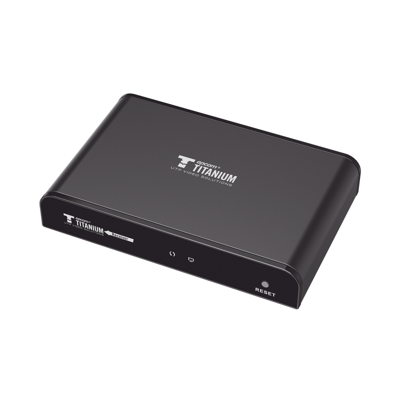 Receptor Compatible para Kits TT-383PRO4.0 / Resolución 1080P@60Hz / Cat 5e/6 / Distancia de 120 m / Control IR / Protocolo HDbitT / Compatible con Switch Gigabit . - SILYMX
