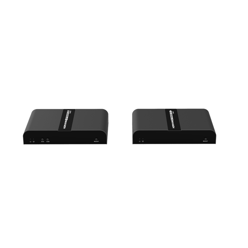 Kit extensor KVM (HDMI y USB) hasta 70 metros / Resolución 4K @ 30 Hz / Cat 6/6A/7 / CERO LATENCIA / Salida Loop / Soporta Switch Gigabit para control KVM múltiple / Soporta hasta 253 / Transmite el Video y Controla tu DVR vía USB a d - SILYMX