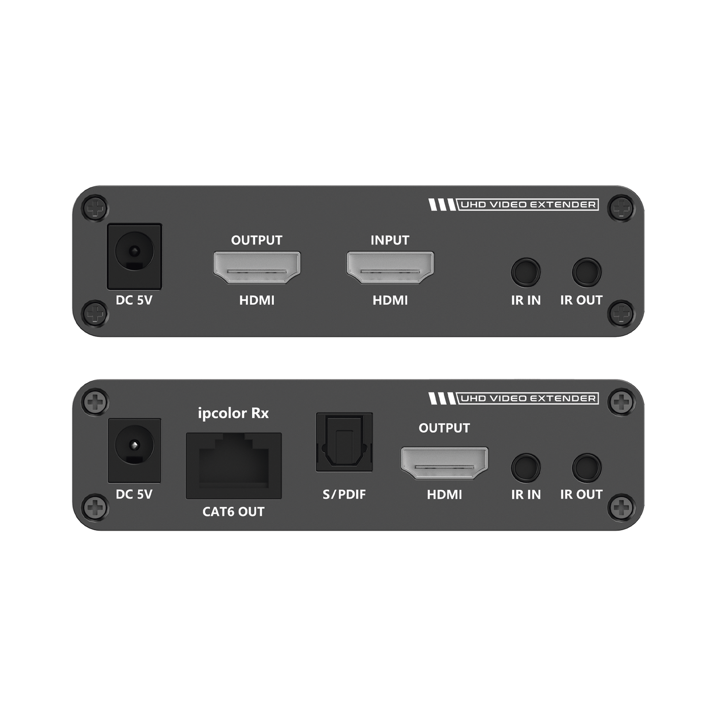 Kit Extensor HDMI hasta 700 metros con Conexión en Cascada / 4K @ 60 Hz/ Cat 6, 6a y 7 / IPCOLOR / CERO LATENCIA / SIN COMPRIMIR / HDR10 / Salida Loop / IR bidireccional / Puerto S/PDIF / Soporta ARC / Soporta 10 TT-676-Rx. - SILYMX