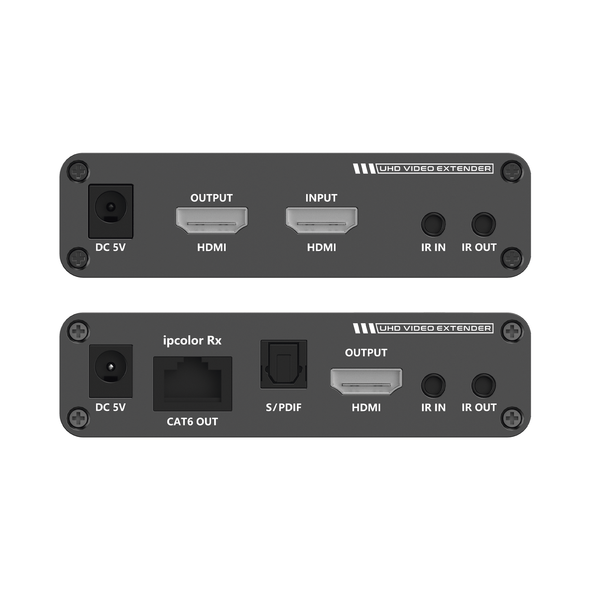 Kit Extensor HDMI hasta 700 metros con Conexión en Cascada / 4K @ 60 Hz/ Cat 6, 6a y 7 / IPCOLOR / CERO LATENCIA / SIN COMPRIMIR / HDR10 / Salida Loop / IR bidireccional / Puerto S/PDIF / Soporta ARC / Soporta 10 TT-676-Rx. - SILYMX