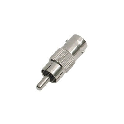 Adaptador en línea para 75 Ohm, de conector BNC hembra a RCA macho en aplicaciones de Audio-Video para cámaras, monitores y DVR´s. - SILYMX