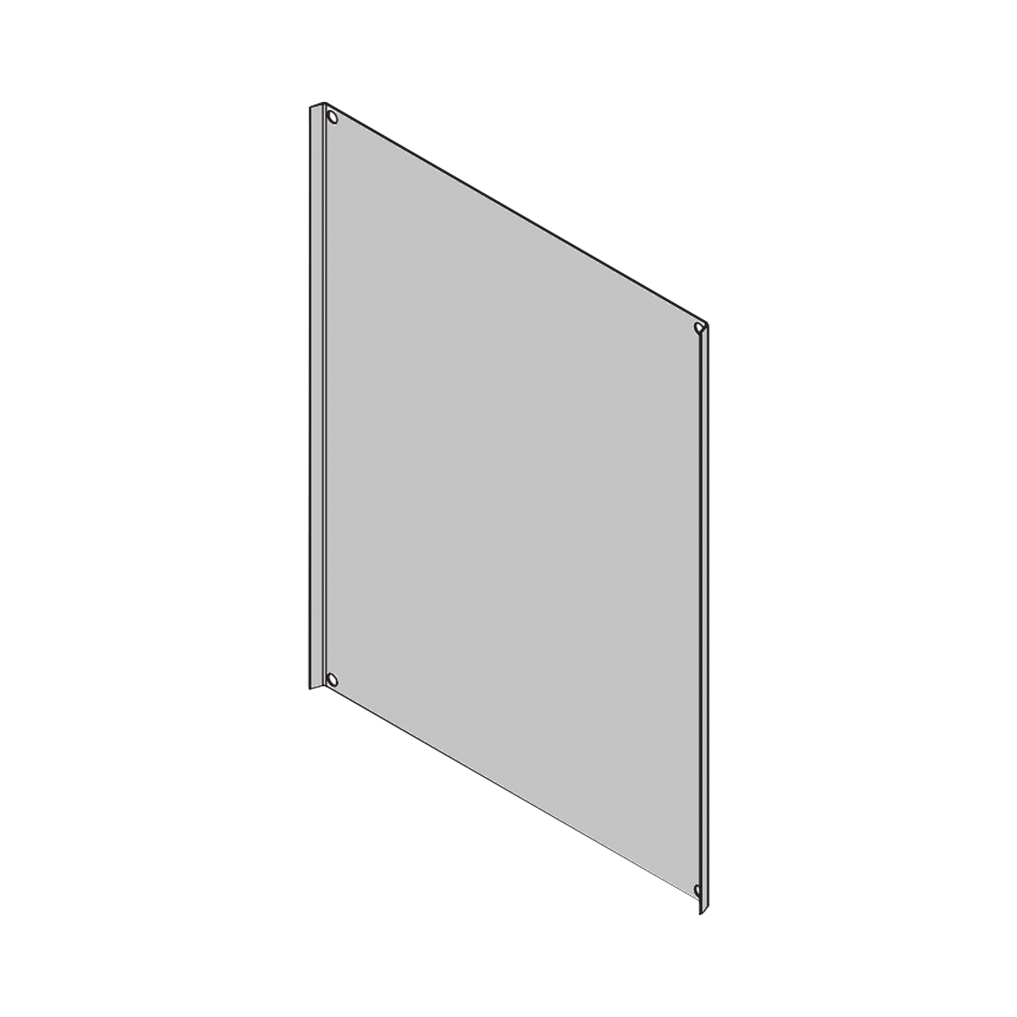 Placa Interior Trasera Metálica para Gabinete TXG-0149 - SILYMX