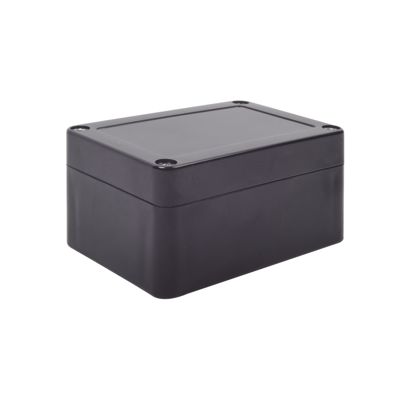 Gabinete Plástico Negro para Exterior (IP65) de 100 x 68 x 50 mm Cierre por Tornillos - SILYMX