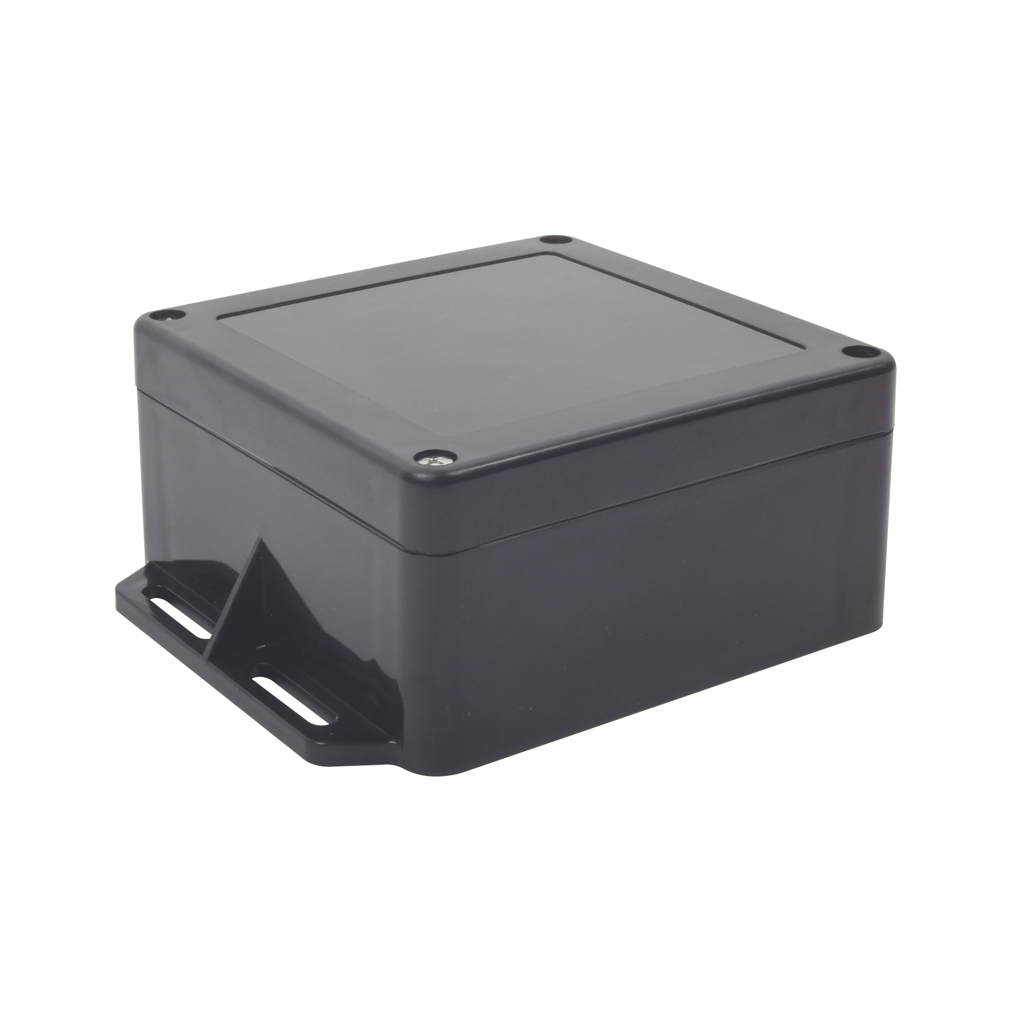 Gabinete Plástico Negro para Exterior (IP65) de 120 x 120 x 60 mm Cierre por Tornillos - SILYMX