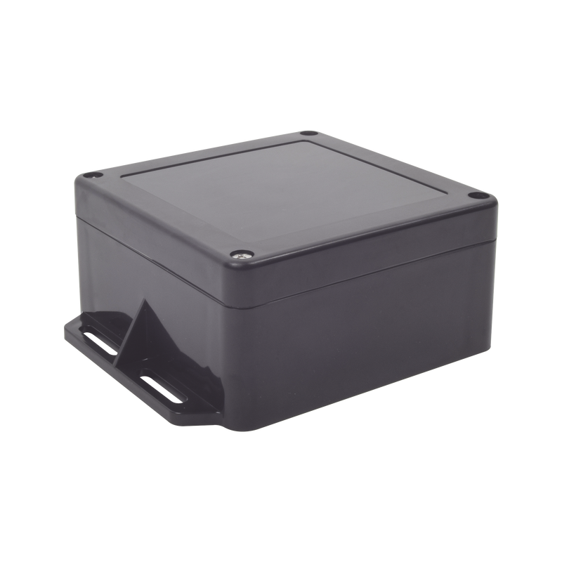 Gabinete Plástico Negro para Exterior (IP65) de 120 x 120 x 60 mm Cierre por Tornillos - SILYMX