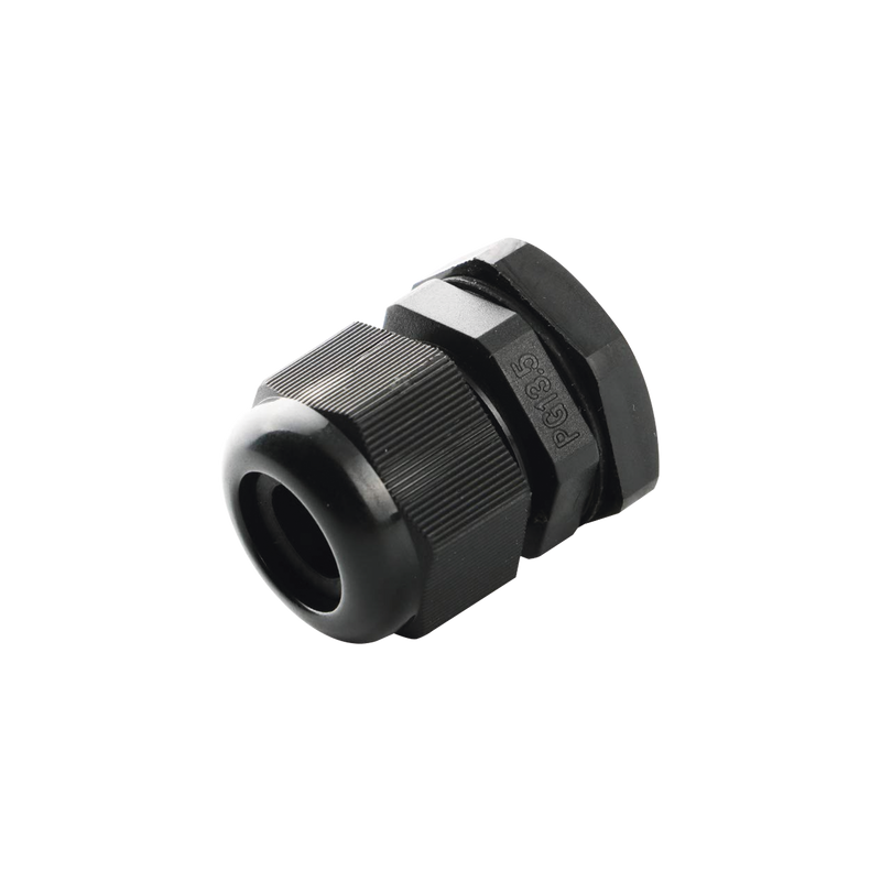 Conector Plástico Negro Tipo Glándula para Cable de 3.5 a 6 mm de Diámetro. - SILYMX