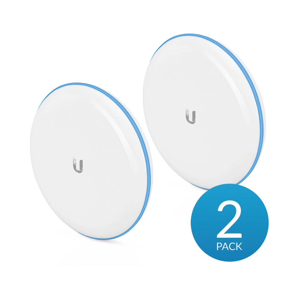 Kit UniFi Building Bridge Ubiquiti de 1+ Gbps en 60 GHz con radio redundante en 5 GHz, alcance de hasta 500 m - SILYMX