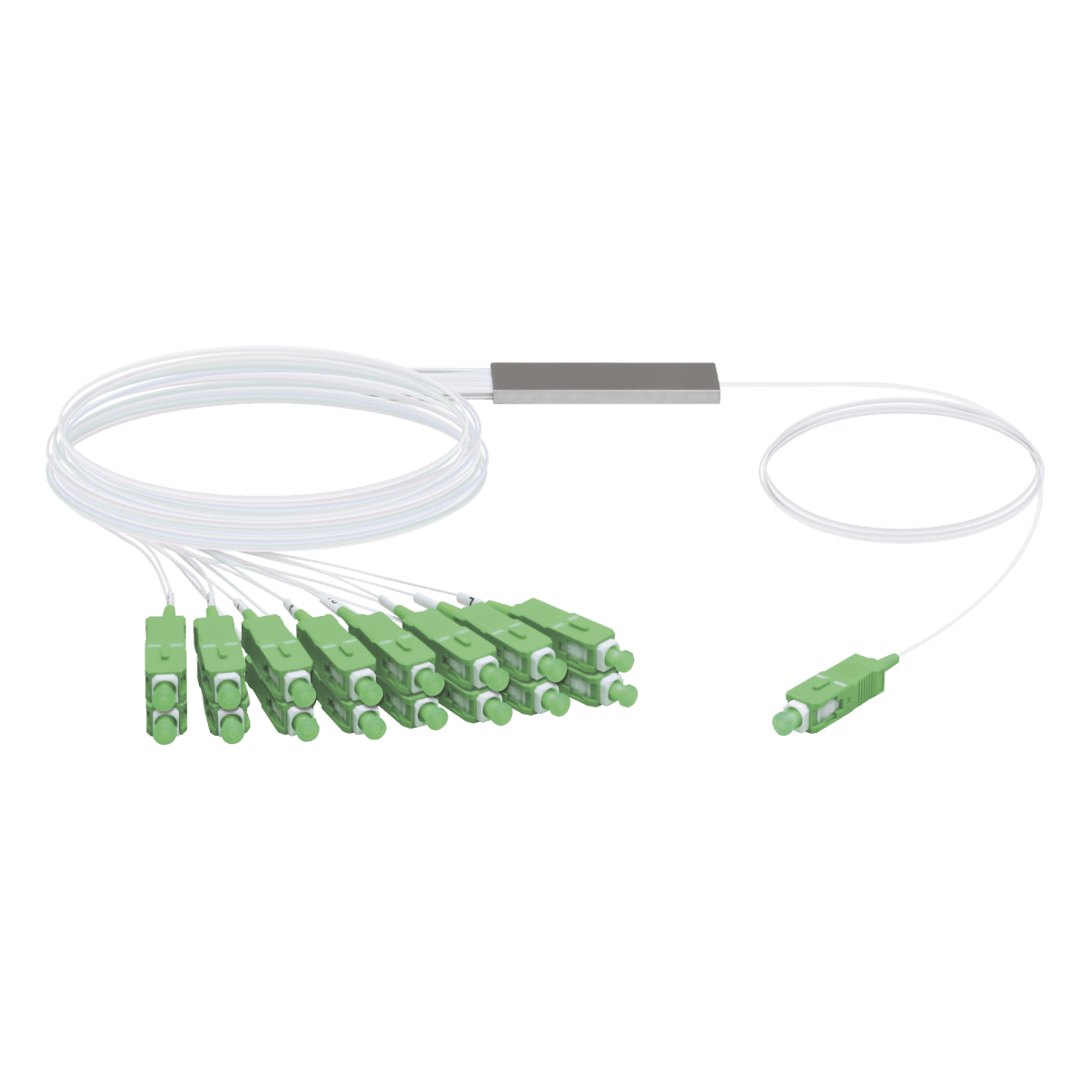 UFiber Splitter (Divisor Óptico) PLC 1 x 16, con conectores SC/APC - SILYMX