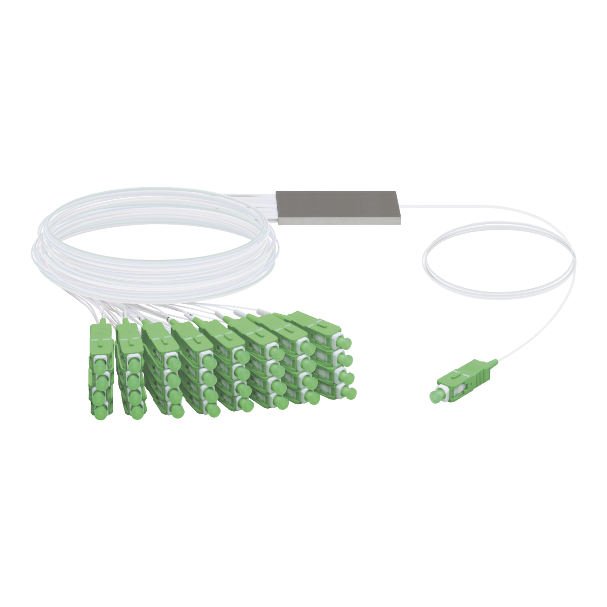 UFiber Splitter (Divisor Óptico) PLC 1 x 32, con conectores SC/APC - SILYMX