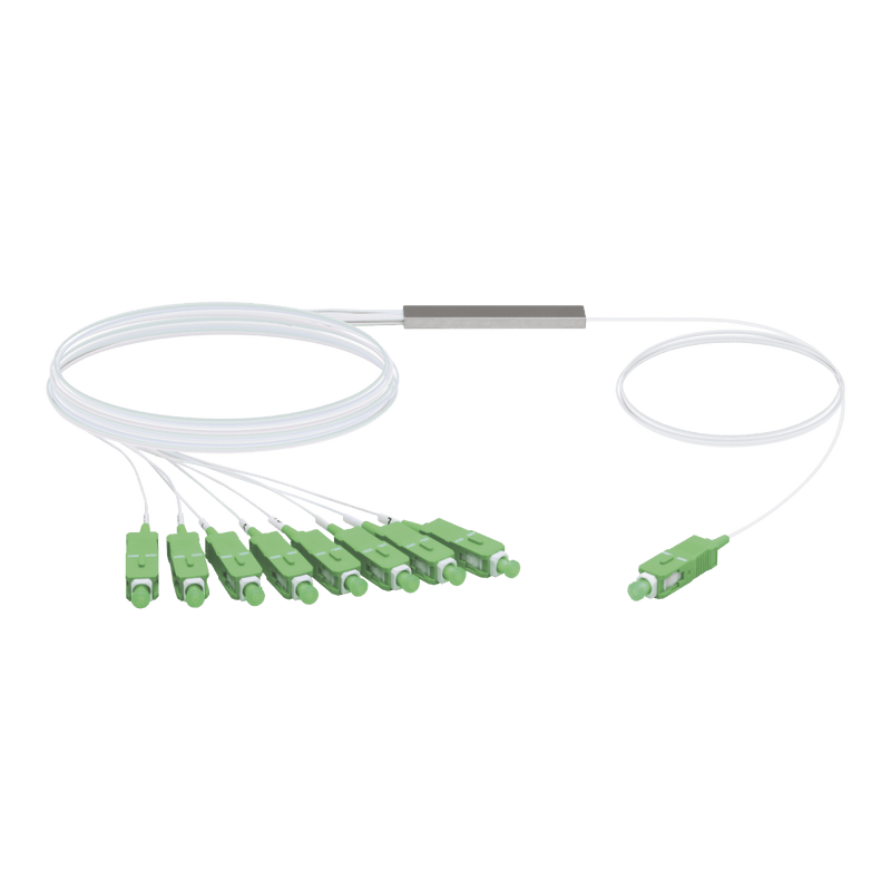 UFiber Splitter (Divisor Óptico) PLC 1 x 8, con conectores SC/APC - SILYMX