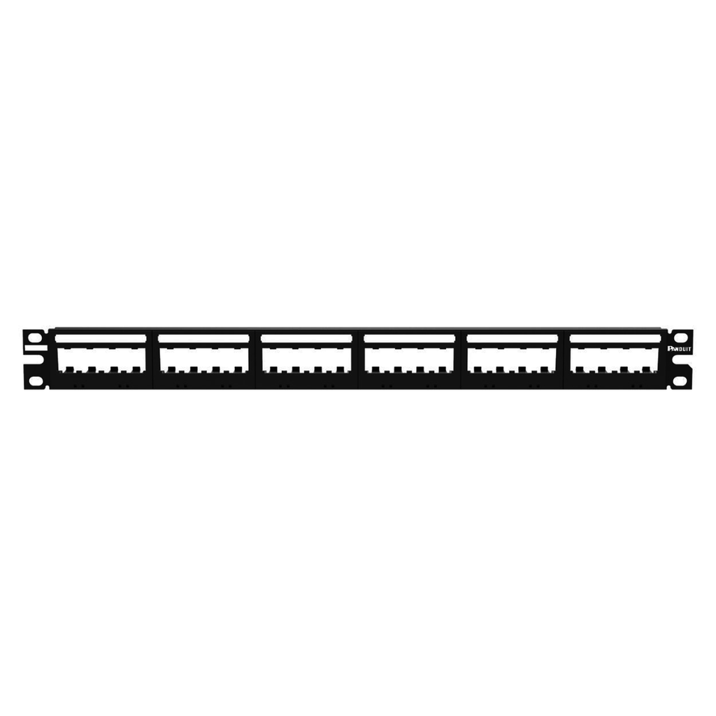 Panel De Parcheo Modular Mini-Com (Sin Conectores) Ultimate Id® Plano Sin Blindaje Con Etiqueta Y Cubierta De 24 Puertos 1Ur - SILYMX