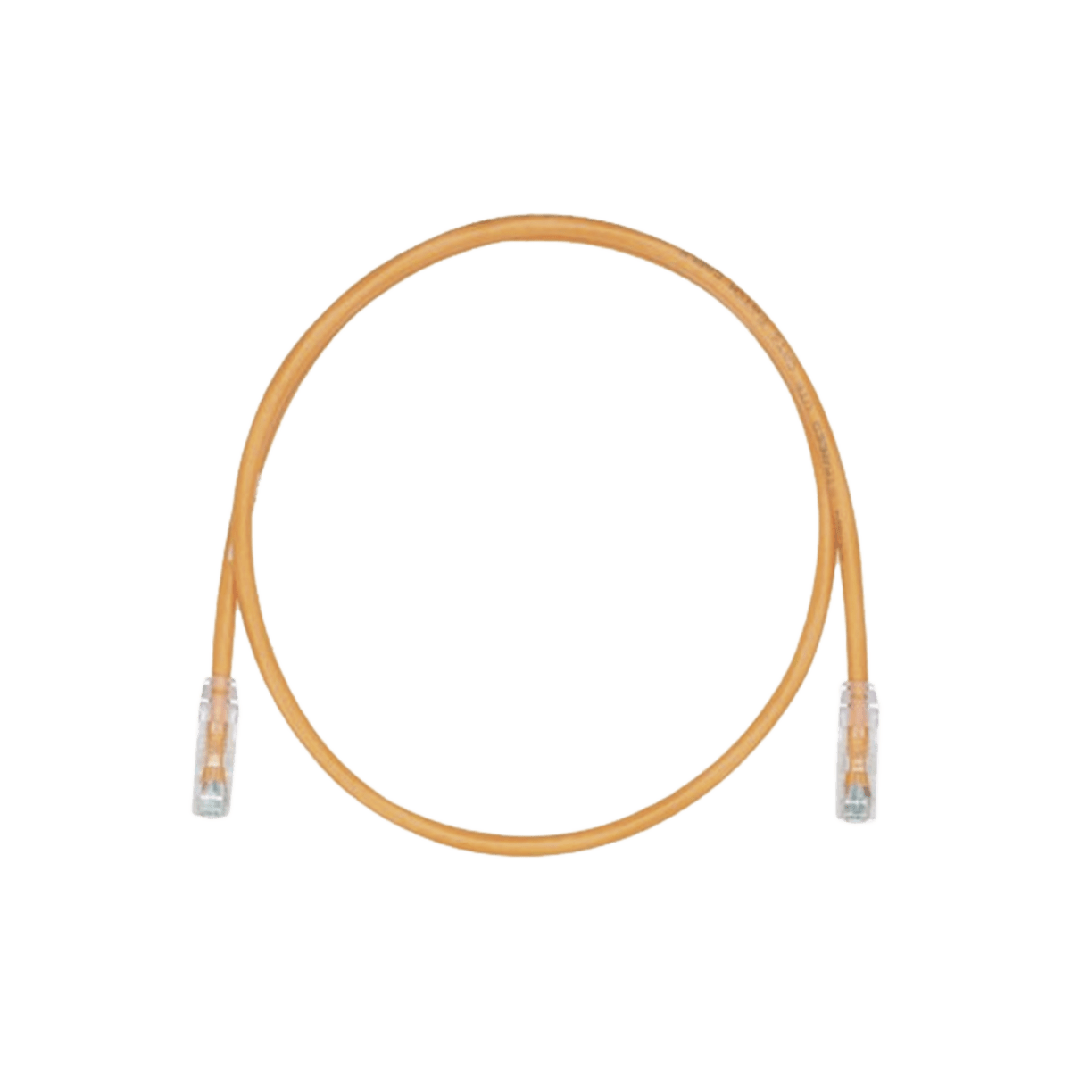 Patch Cord, UTP Cat5e, Diámetro Reducido (28AWG), Color Naranja, 1 ft - SILYMX