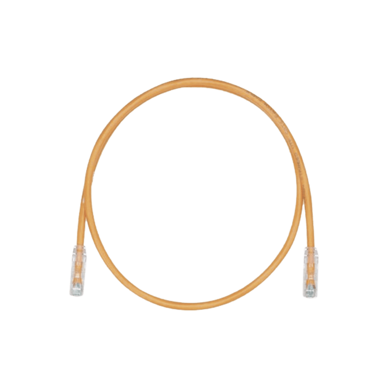Patch Cord, UTP Cat5e, Diámetro Reducido (28AWG), Color Naranja, 1 ft - SILYMX