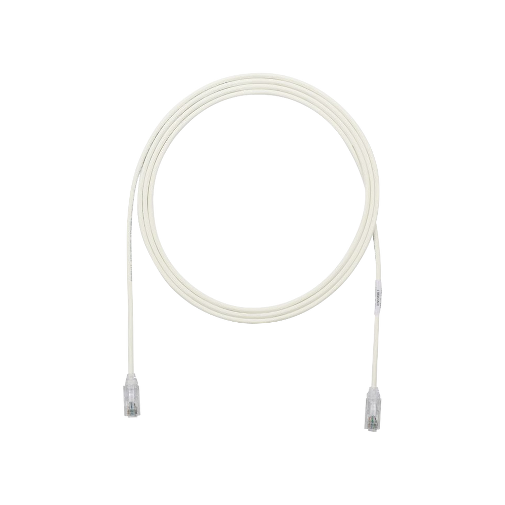 Patch Cord TX6 UTP Cat6 Diámetro Reducido (28AWG) Color Blanco Mate 10ft - SILYMX