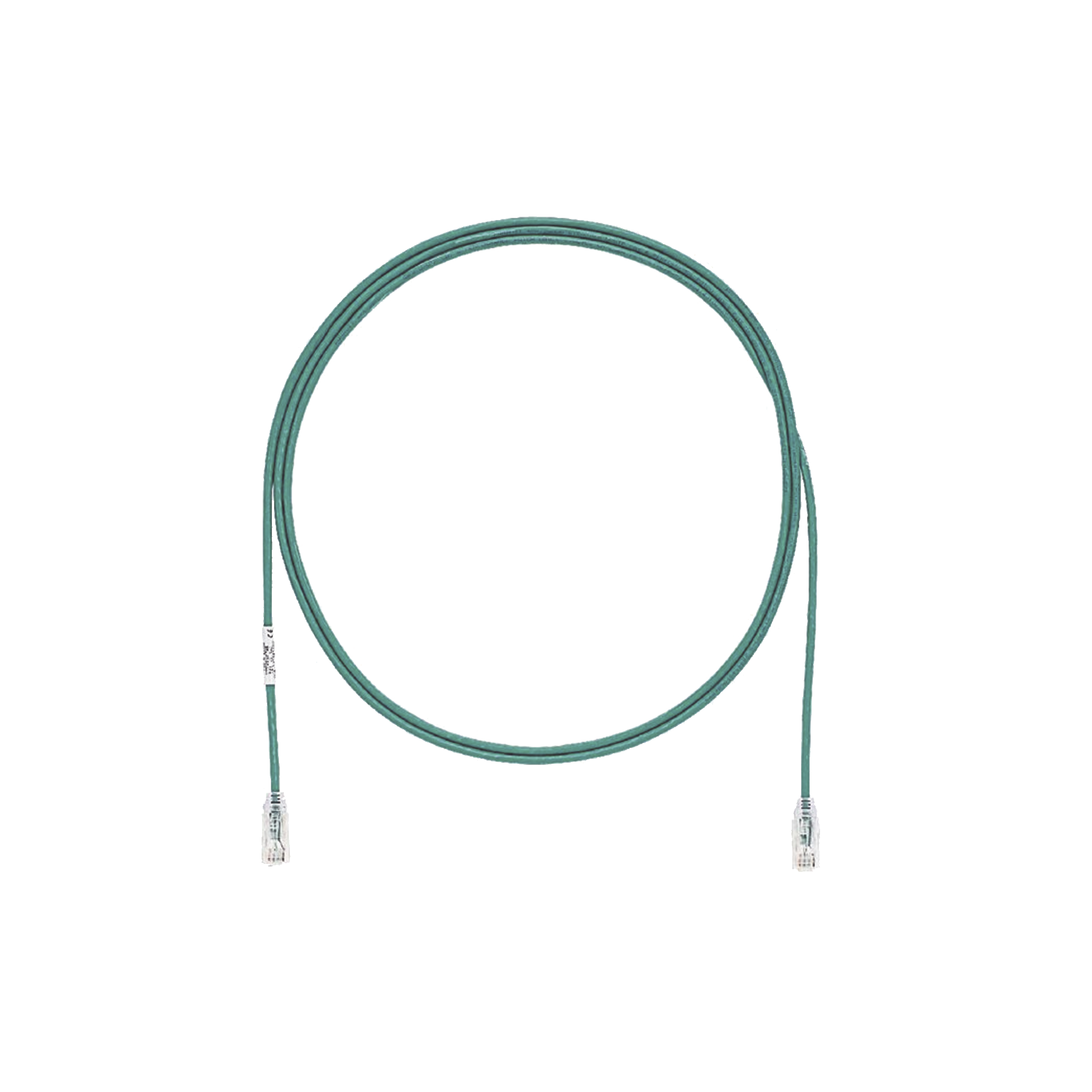 Patch Cord TX6 UTP Cat6 Diámetro Reducido (28AWG) Color Verde 10ft - SILYMX