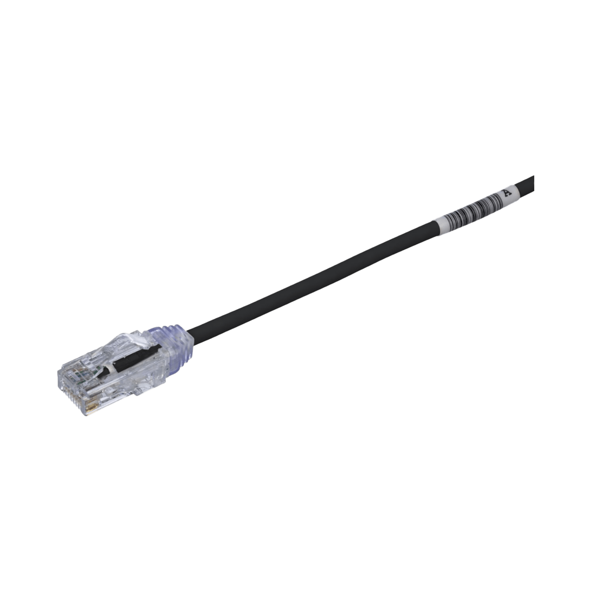 Patch Cord TX6, UTP Cat6, Diámetro Reducido (28AWG), Color Negro, 1ft - SILYMX