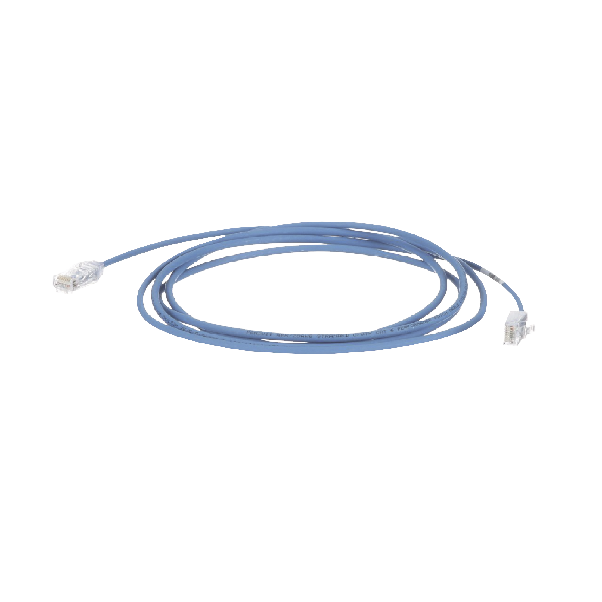 Patch Cord TX6 UTP Cat6 Diámetro Reducido (28AWG) Color Azul 30ft - SILYMX