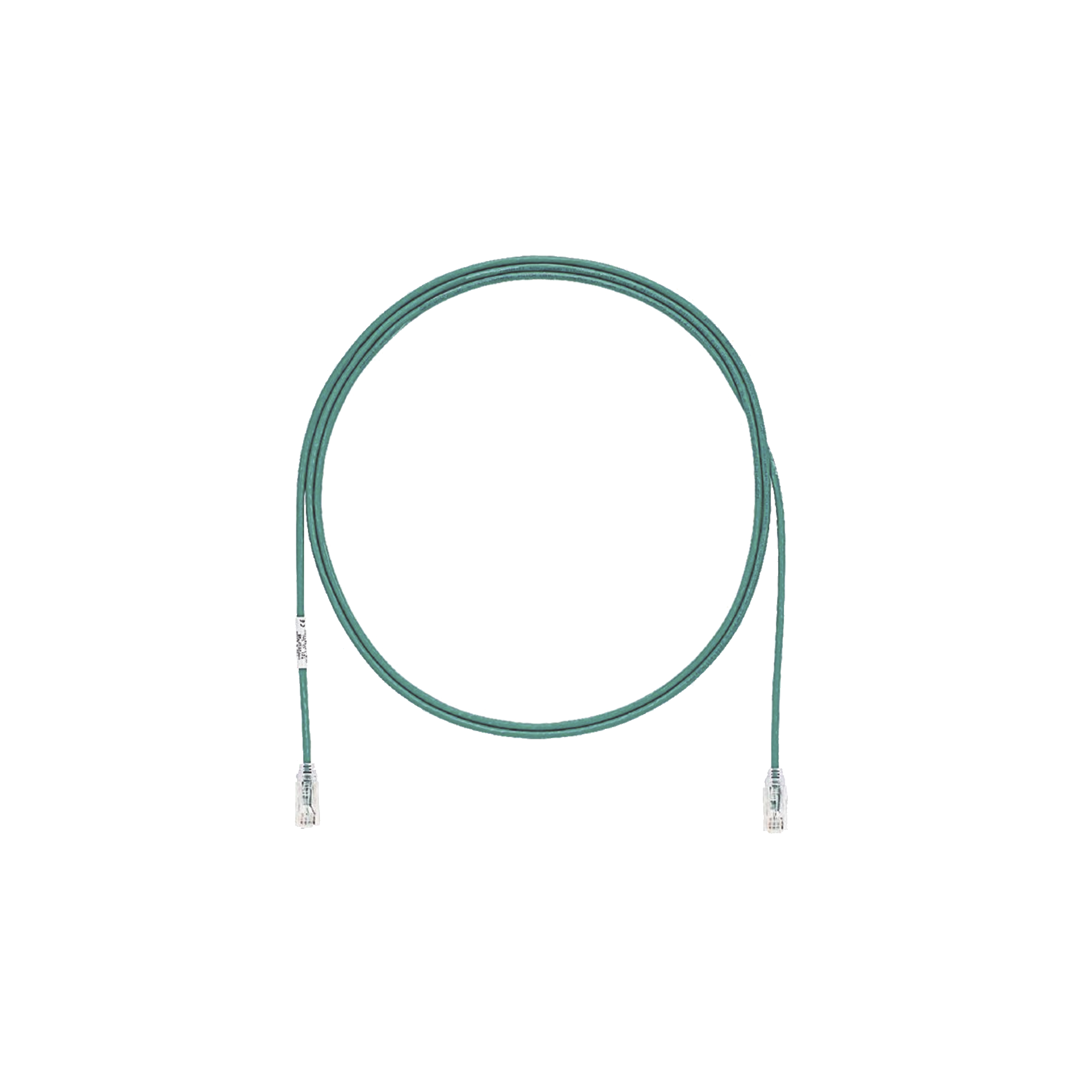 Patch Cord TX6 UTP Cat6 Diámetro Reducido (28AWG) Color Verde 3ft - SILYMX