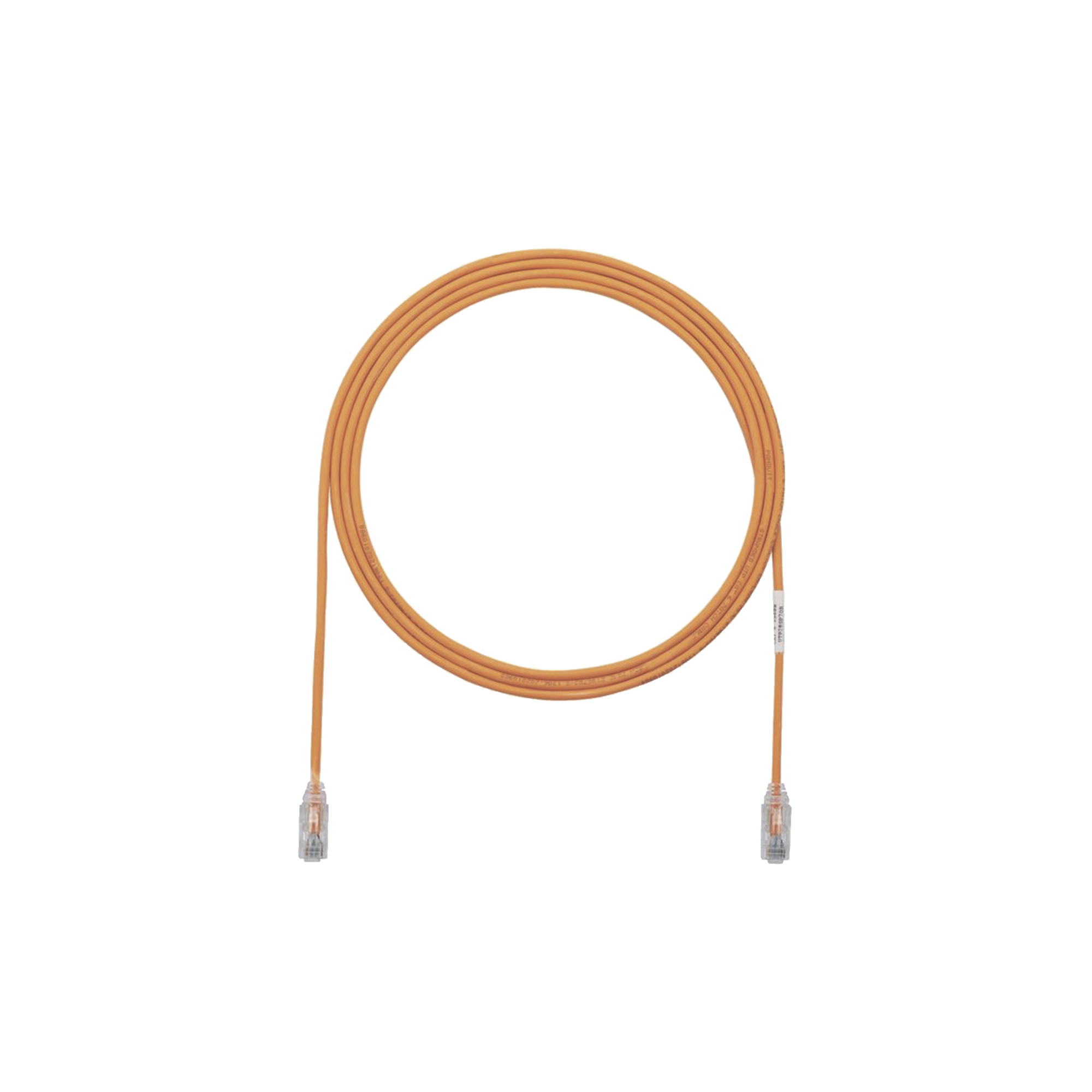 Patch Cord TX6 UTP Cat6 Diámetro Reducido (28AWG) Color Naranja 3ft - SILYMX