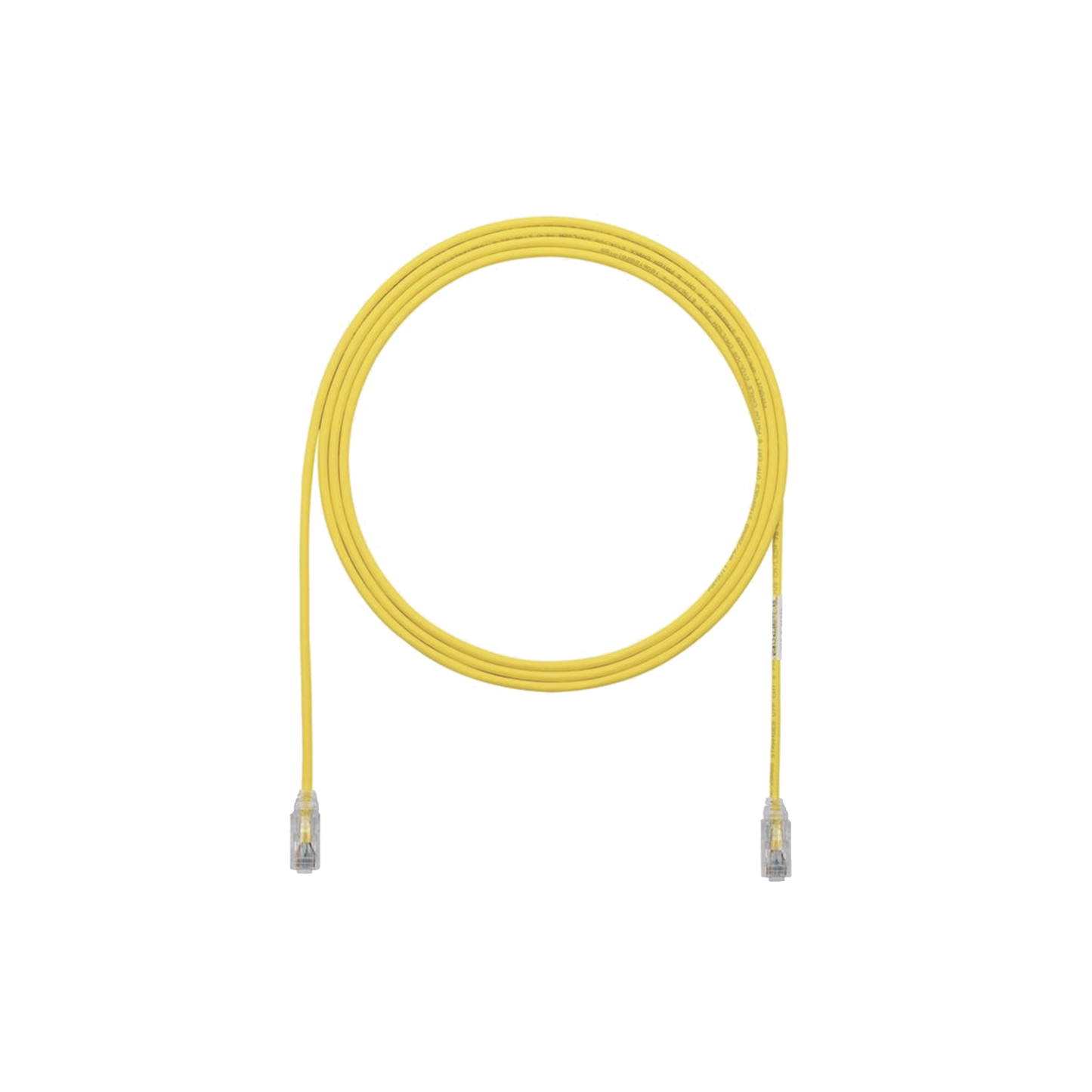 Patch Cord Tx6 Utp Cat6 Diámetro Reducido (28Awg) Color Amarillo 3Ft - SILYMX