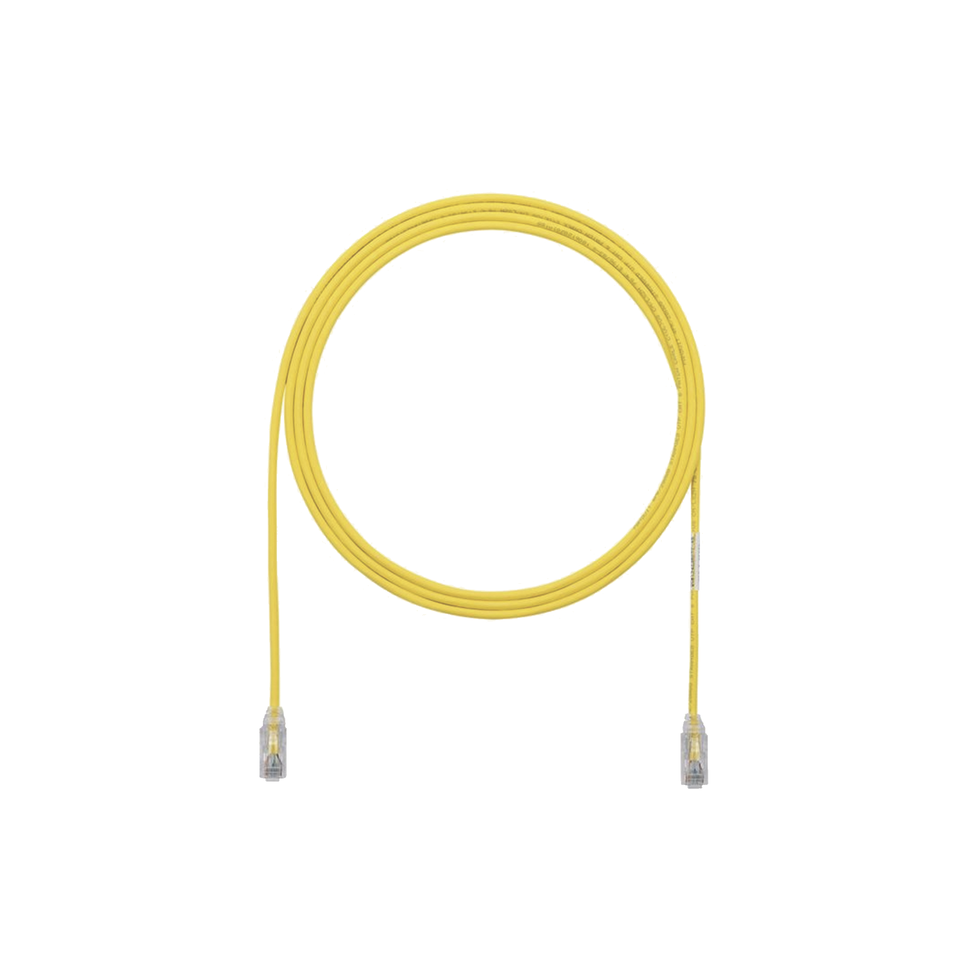 Patch Cord Tx6 Utp Cat6 Diámetro Reducido (28Awg) Color Amarillo 3Ft - SILYMX