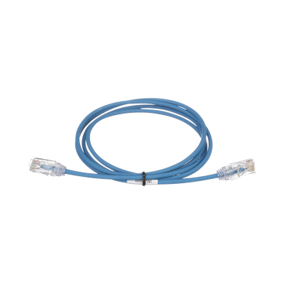 Patch Cord TX6 UTP Cat6 Diámetro Reducido (28AWG) Color Azul 5ft - SILYMX